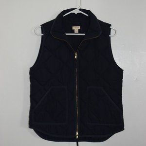 Women's J.Crew Navy Quilted Puffer Vest